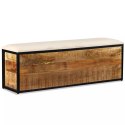 VidaXL Ławka do przechowywania, 3 szuflady, drewno mango, 120x30x40 cm