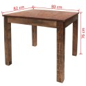 VidaXL Stół do jadalni, lite drewno z recyklingu, 82x80x76 cm
