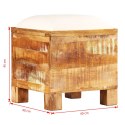 VidaXL Skrzynia z siedziskiem, lite drewno odzyskane, 40 x 40 x 45 cm
