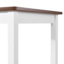 VidaXL Stolik i krzesła barowe, 3 elementy, drewno