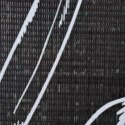 VidaXL Składany parawan, 200 x 170 cm, motyw piór, czarno-biały