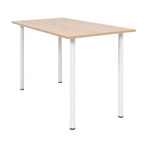 VidaXL Stół jadalniany 120 x 60 x 73 cm, dębowy i biały