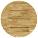 VidaXL Okrągły blat do stolika z litego drewna dębowego, 23 mm, 500 mm