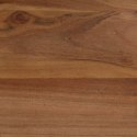 VidaXL Stół do jadalni z litego drewna akacjowego i stali, 120x60x76cm