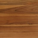 VidaXL Stół do jadalni z litego drewna akacjowego i stali, 75x75x76 cm