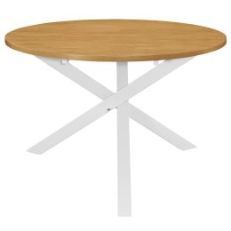 VidaXL Stół jadalniany, biały, 120x75 cm, MDF
