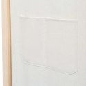 VidaXL Parawan 6-panelowy, kremowy, 240 x 170 x 4 cm, tkanina