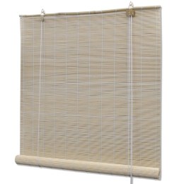 VidaXL Naturalne rolety bambusowe, 2 szt., 120 x 160 cm