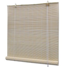 VidaXL Naturalne rolety bambusowe, 4 szt., 120 x 160 cm