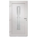 VidaXL Drzwi wejściowe zewnętrzne, antracytowe, 108 x 208 cm