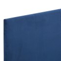 VidaXL Rama łóżka, niebieska, tapicerowana tkaniną, 180 x 200 cm