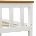 VidaXL Rama łóżka, biała, lite drewno sosnowe, 120 x 200 cm