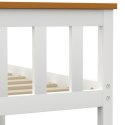 VidaXL Rama łóżka, biała, lite drewno sosnowe, 140 x 200 cm