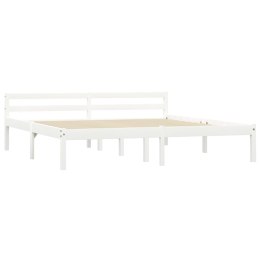 VidaXL Rama łóżka, biała, lite drewno sosnowe, 180 x 200 cm