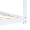 VidaXL Rama łóżka dziecięcego, biała, lite drewno sosnowe, 70 x 140 cm