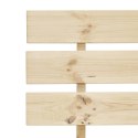 VidaXL Rama łóżka z wezgłowiem, 140x200 cm, lite drewno sosnowe