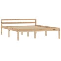 VidaXL Rama łóżka, lite drewno sosnowe, 140 x 200 cm
