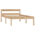 VidaXL Rama łóżka, lite drewno sosnowe, 90 x 200 cm
