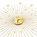 VidaXL Zegar ścienny, metal, 70 cm, złoty