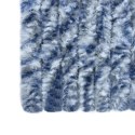 VidaXL Zasłona na owady, niebieski, szarość i biel, 100x220 cm, szenil