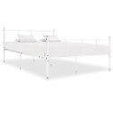 VidaXL Rama łóżka, biała, metalowa, 120 x 200 cm