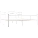 VidaXL Rama łóżka, biała, metalowa, 180 x 200 cm