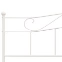 VidaXL Rama łóżka, biała, metalowa, 180 x 200 cm