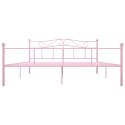 VidaXL Rama łóżka, różowa, metalowa, 180 x 200 cm