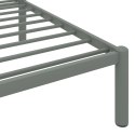 VidaXL Rama łóżka, szara, metalowa, 180 x 200 cm