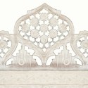 VidaXL Parawan 3-panelowy, rzeźbiony, biały, 120x165 cm, drewno mango