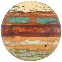 VidaXL Okrągły blat stołu, 70 cm, 25-27 mm, lite drewno z odzysku