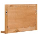 VidaXL Lustro ścienne z półką, 60x12x40 cm, lite drewno tekowe