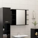 VidaXL 3-cz. zestaw mebli łazienkowych czarny, materiał drewnopochodny