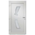 VidaXL Drzwi frontowe, białe, 108 x 200 cm