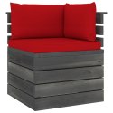 VidaXL Ogrodowa sofa 2-osobowa z palet, z poduszkami, drewno sosnowe