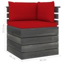 VidaXL Ogrodowa sofa 2-osobowa z palet, z poduszkami, drewno sosnowe