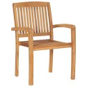 VidaXL Krzesła ogrodowe z poduszkami taupe, 2 szt., drewno tekowe